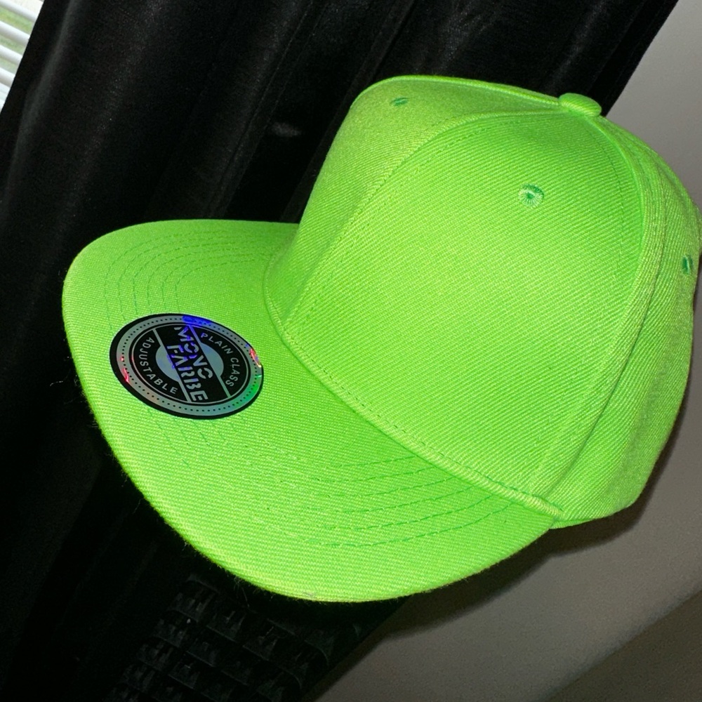 Neon green trucker hat